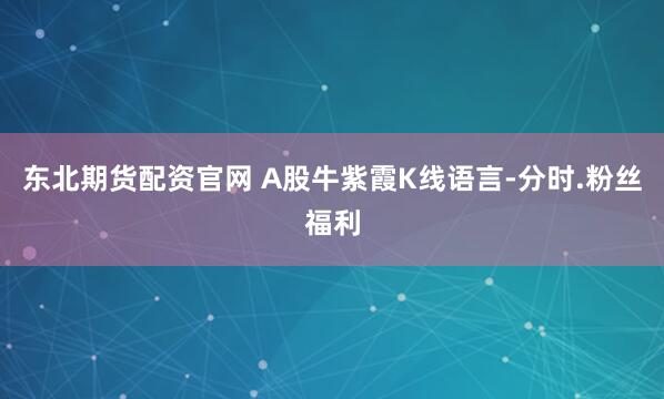 东北期货配资官网 A股牛紫霞K线语言-分时.粉丝福利