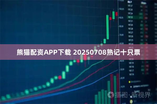熊猫配资APP下载 20250708熟记十只票